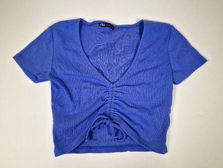ZARA Croptop blau M
