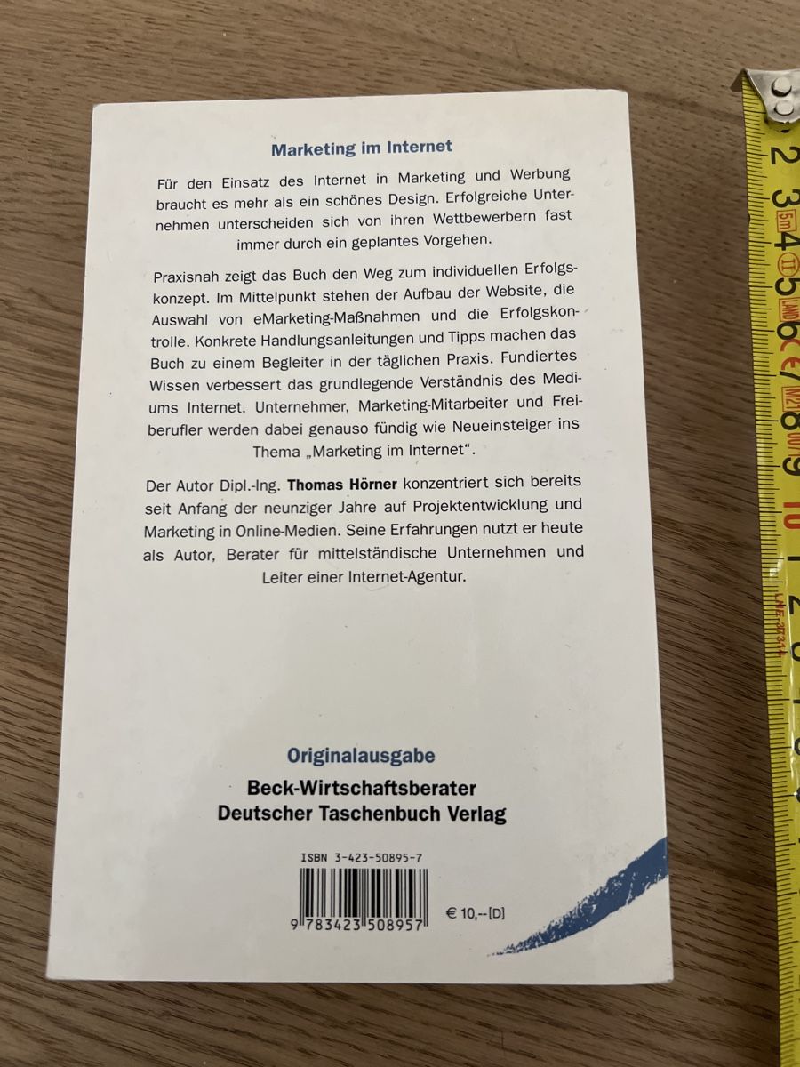 Libri: Marketing im Internet - Thomas Hörner – Usato da Oensingen venduto da SchickeDame 1