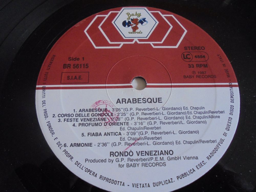 Rondo Veneziano Arabesque , Arabesque — Rondò Veneziano – NAPJLY