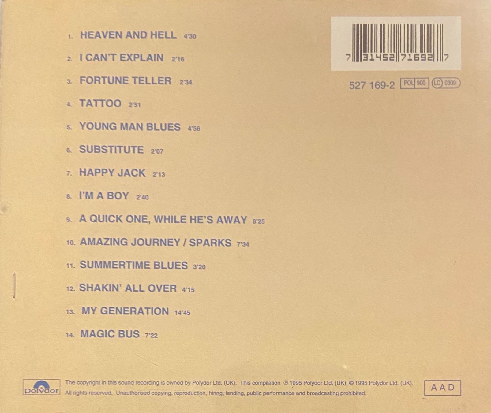 CDs: The Who CD Live At Leeds – D'occasion à Luzern par Lycka 1