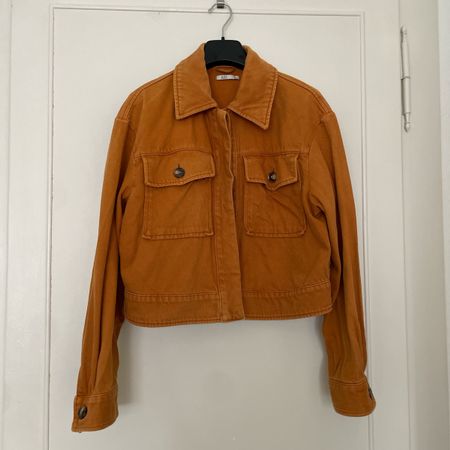 Orange Jeansjacke L