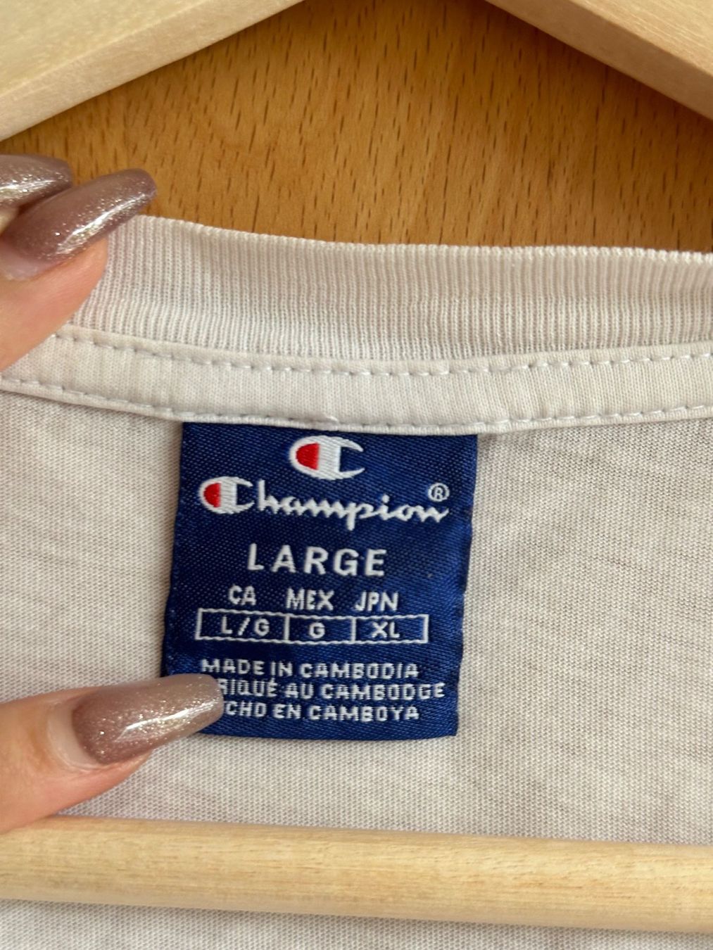 Champion T-shirt: Champion T-Shirt, Weiss – Usato da Schlieren venduto da car_2bwb 3