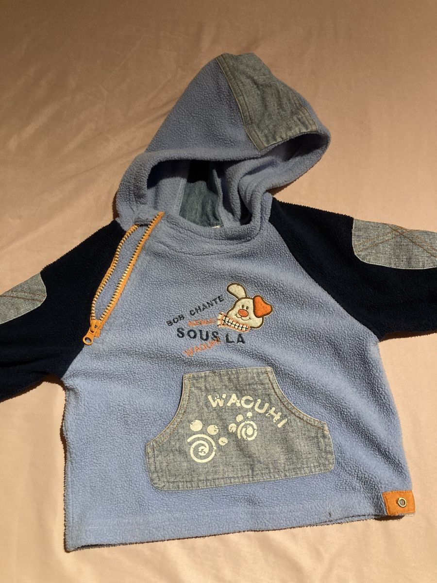 Giacche & Cappotti: Sweat à capuche Tom et Kiffy en polyester, 18 mois – Usato da Chancy venduto da dia_tb2t 1