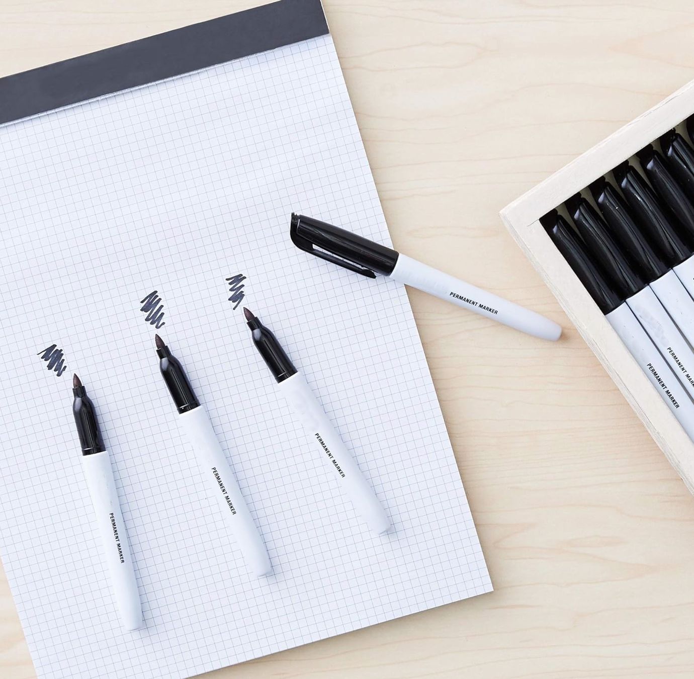 Penna & Evidenziatori: Permanentmarker, Schwarz, 12er-Pack – Nuovo e nell'imballaggio originale da Bülach venduto da StoreInShopOutlet 4