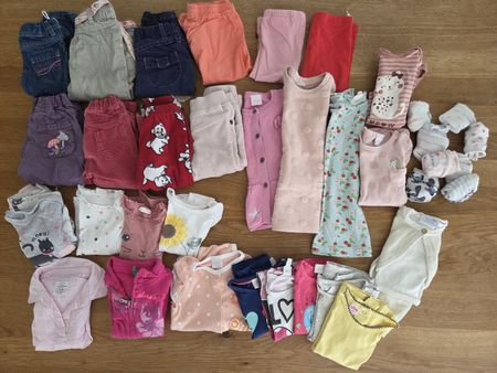 Kleiderpaket 1, 36 Teile, Kleider-Set, Gr. 74, Hosen