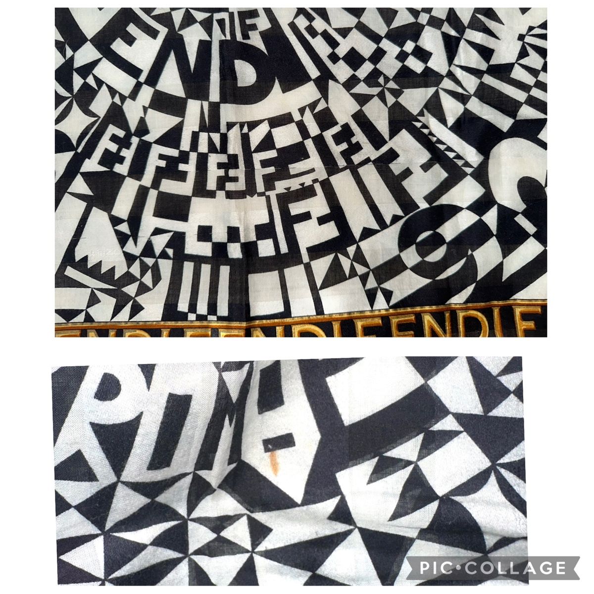 Fendi Foulard & Sciarpe: FENDI MONOGRAMM FOULARD – Usato da Unteraegeri venduto da MH203 9