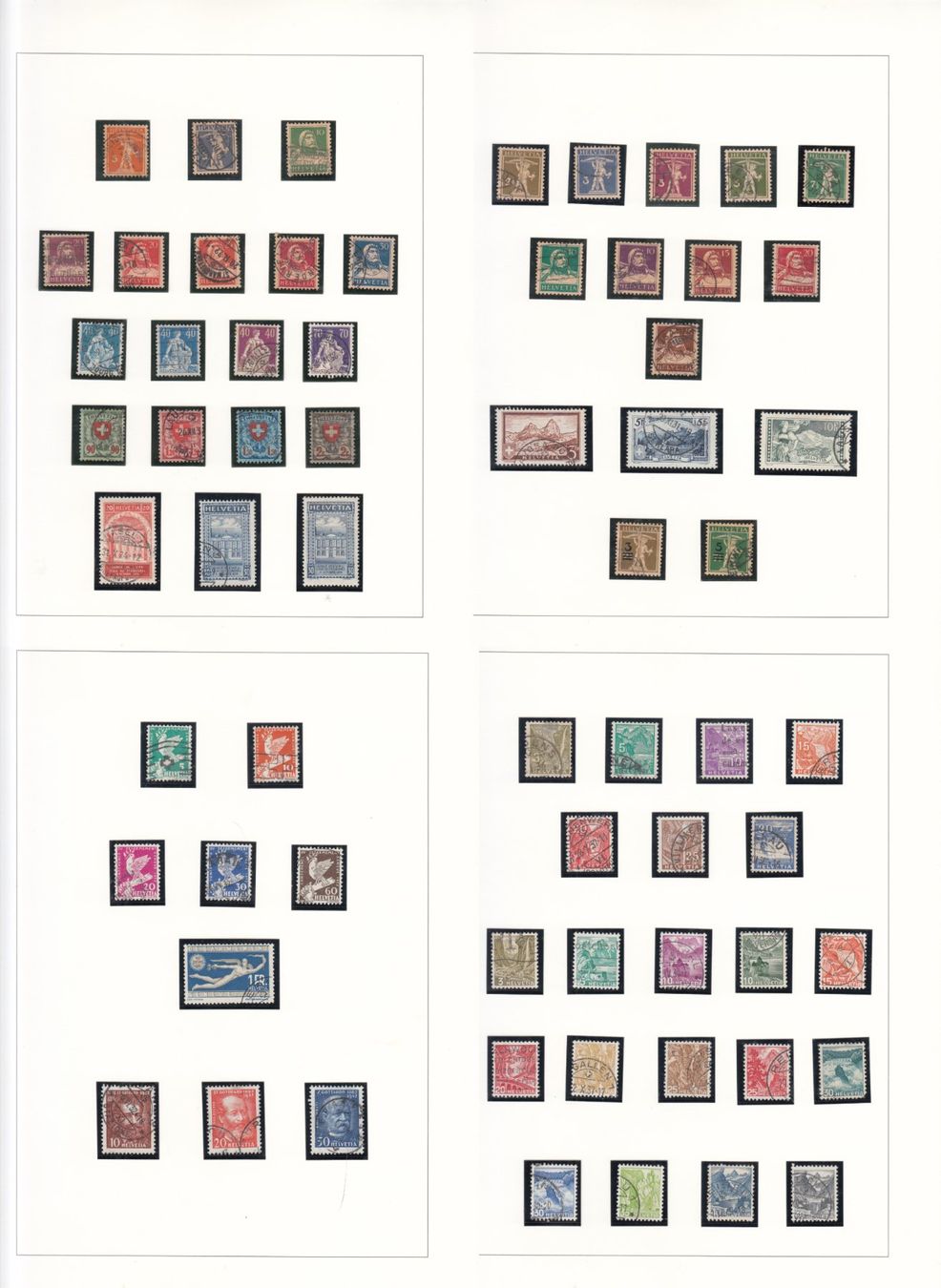 Tutti i francobolli: CH 1900 - 1953 Teilsammlung – Usato da Bürglen TG venduto da StampGraf 3