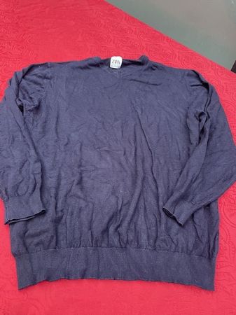 Herren Pullover Zara M dunkelblau