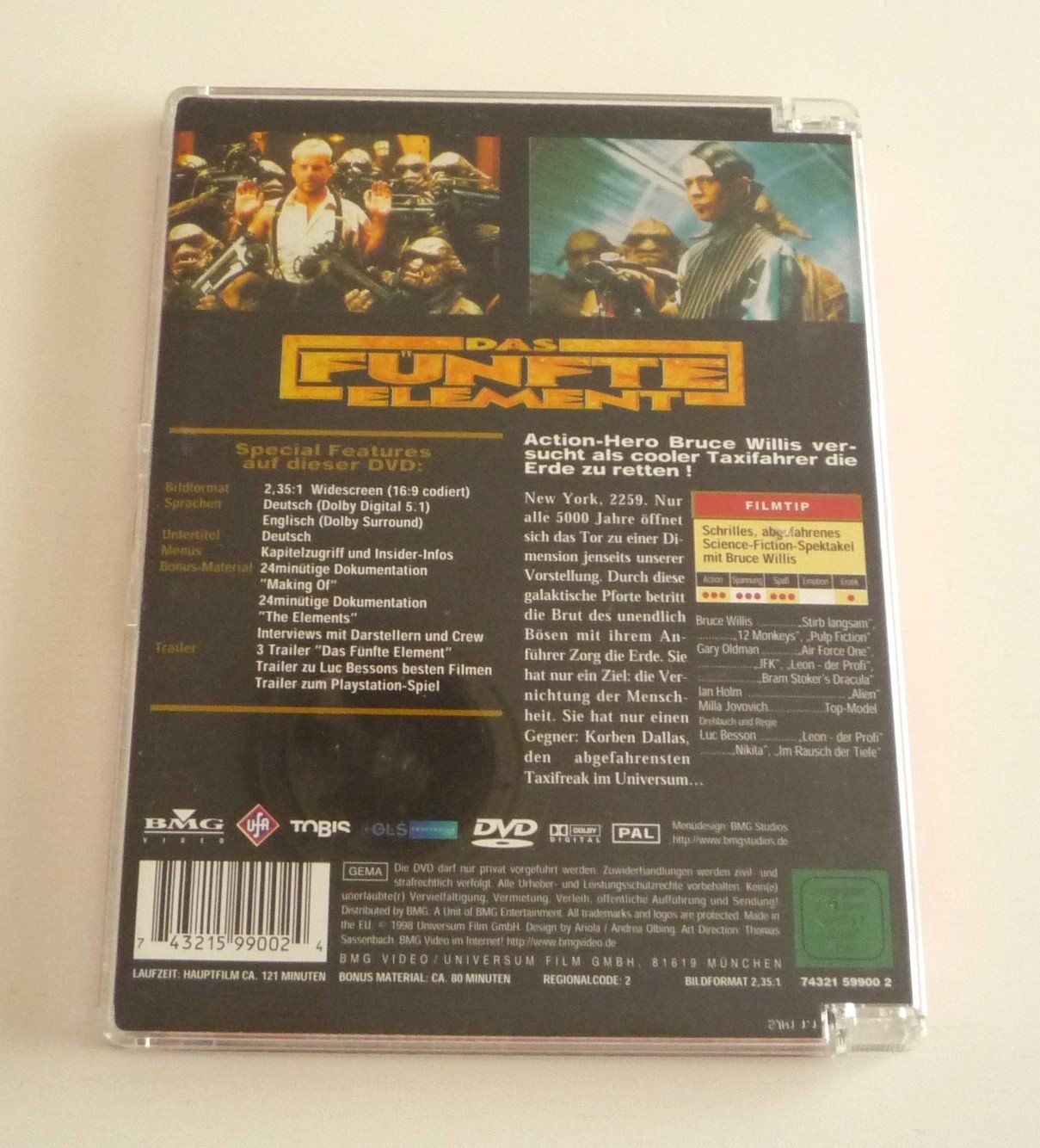 Tutti i DVDs: Das fünfte Element (DVD) Bruce Willis, Gary Oldman – Usato da Aarau venduto da Aaran 1