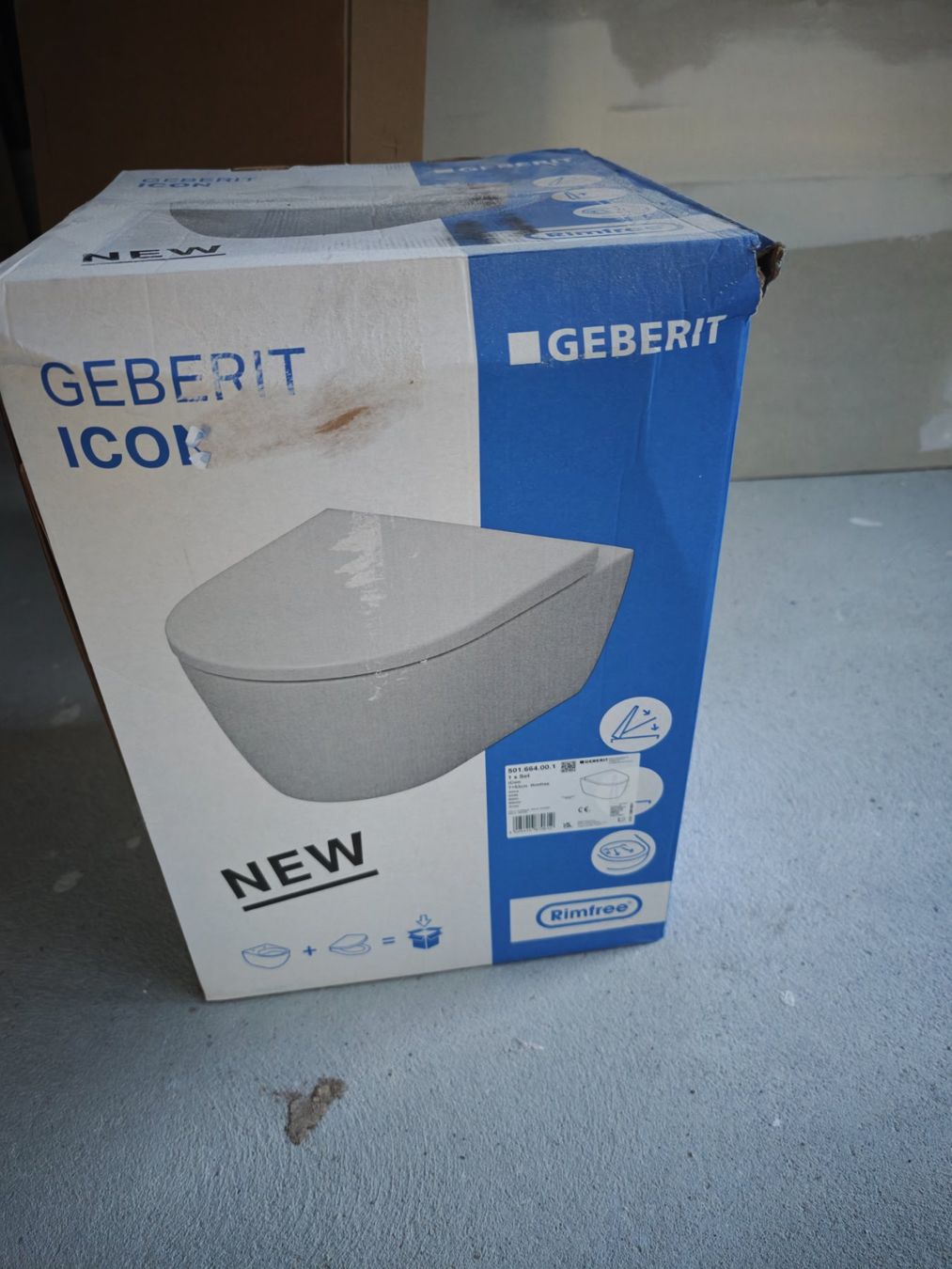 Geberit WC: Geberit ICON WC Set inkl. Duofix Sigma UP Element – Nuovo e nell'imballaggio originale da Zürich venduto da TrueTrade 1