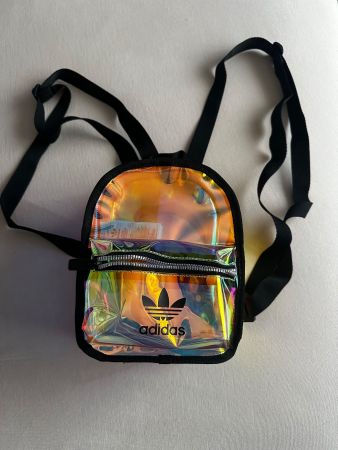 Adidas Mini Rucksack/Daypack Transparent-Holographisch