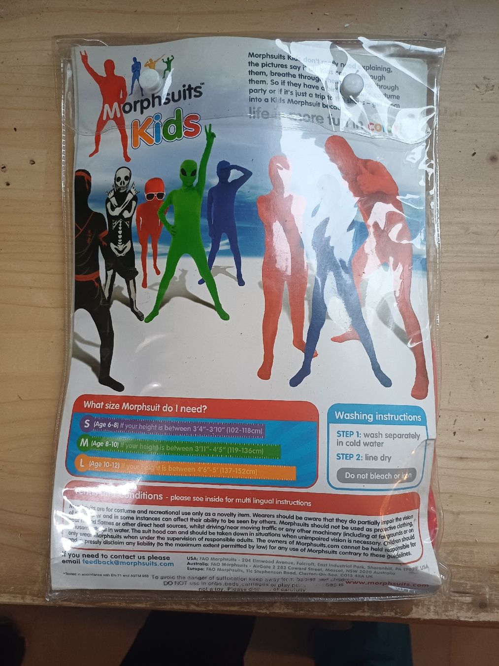 Costumi: Morphsuits kids rot – Nuovo e nell'imballaggio originale da Gipf-Oberfrick venduto da LuuserSieche2004 1