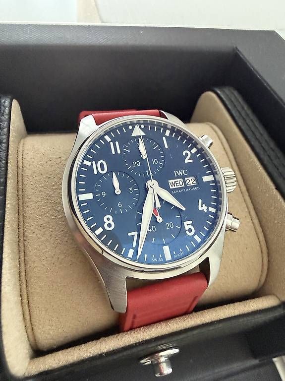 IWC Montres: IWC Pilot Chronograph 41 Blau – D'occasion à Zürich par timeio-swapwatch 2