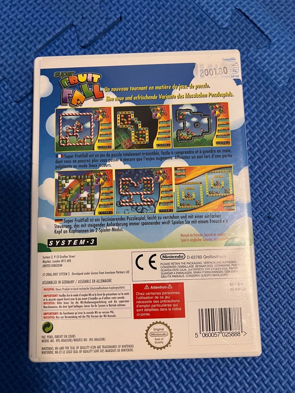 Nintendo Giochi: Super Fruit Fall Nintendo Wii – Usato da Gossau SG venduto da schlitzerdemon 2