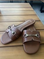 Sandalen Mango braun silber Grösse 39