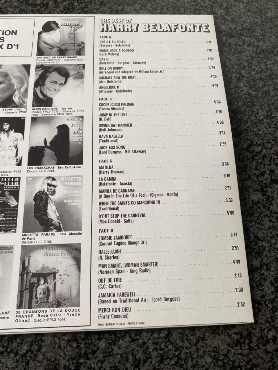 Schallplatten: Harry Belafonte LP – Gebraucht aus St.Gallen von Design04 3