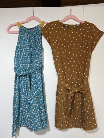 2 süsse Okaidi Sommerkleider Gr. 128