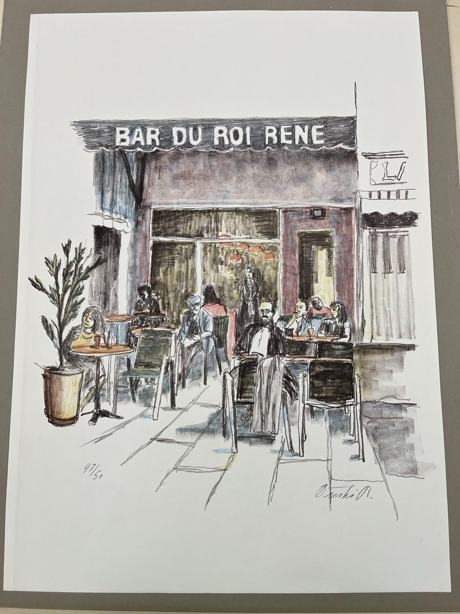 Grafica & Litografie: RENÉ BÜRKI LITHOGRAPHIE SIGNIERT NUMMERIERT – Usato da Gersau venduto da kunst-online 1