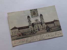 GRUSS aus EINSIEDELN - 1906 - KLOSTER - SCHWARZE MADONNA