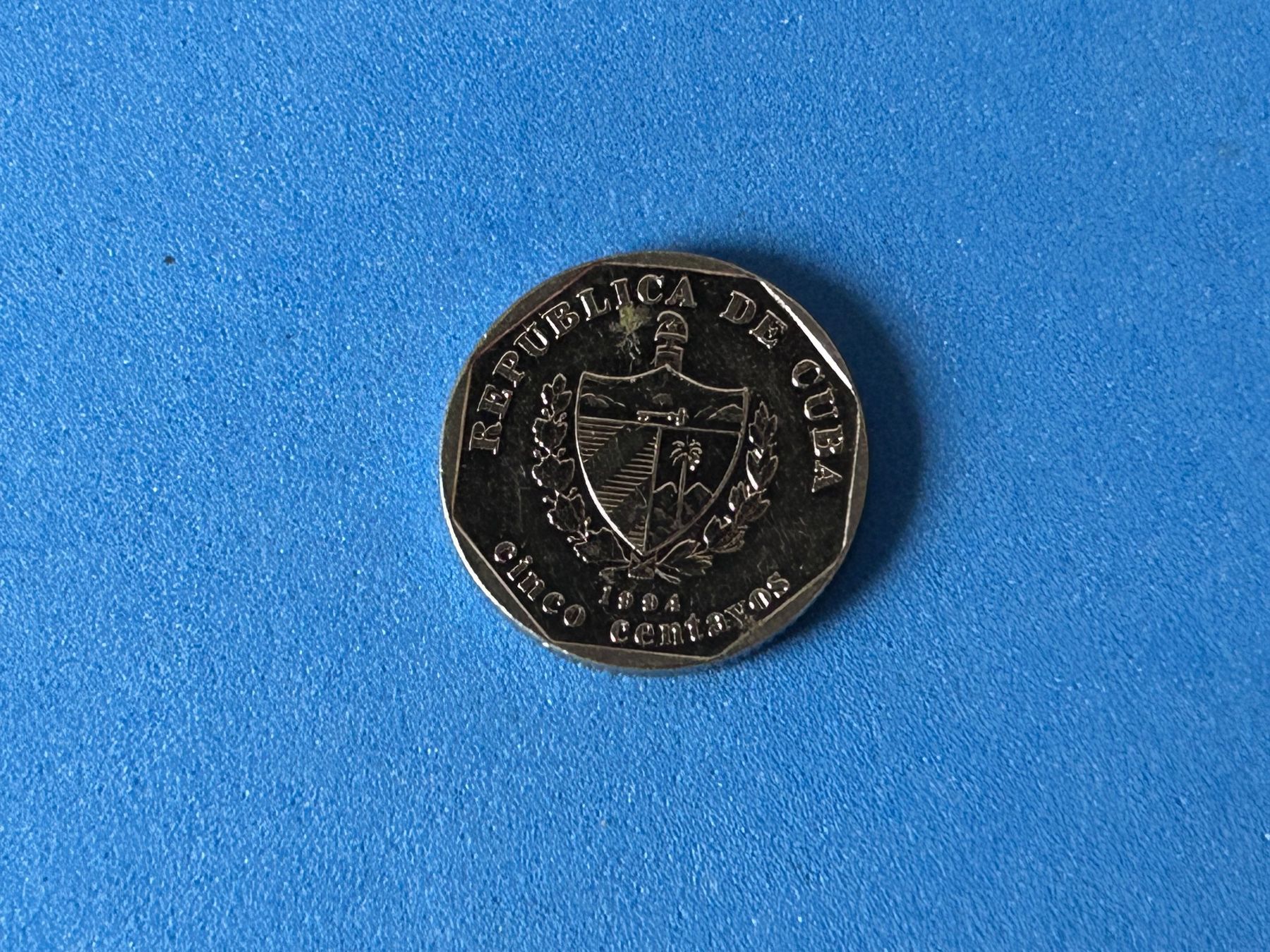Tutti le monete: Cuba - 5 Centavos 1994 – Usato da Corcelles NE venduto da AJKader 7