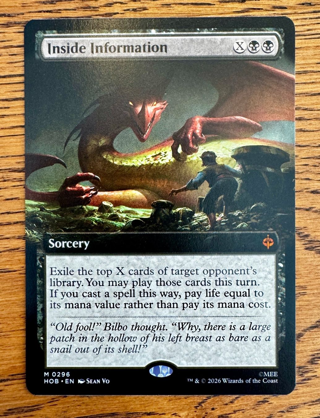 Magic The Gathering Carte collezionabili: Extended Art Inside Information The Hobbit NM – Nuovo (secondo la descrizione) da Rechthalten venduto da hosme_be