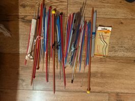160 Stück Grosses Stricknadel Konvolut stricken gemischt M