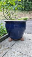Keramiktopf dunkelblau