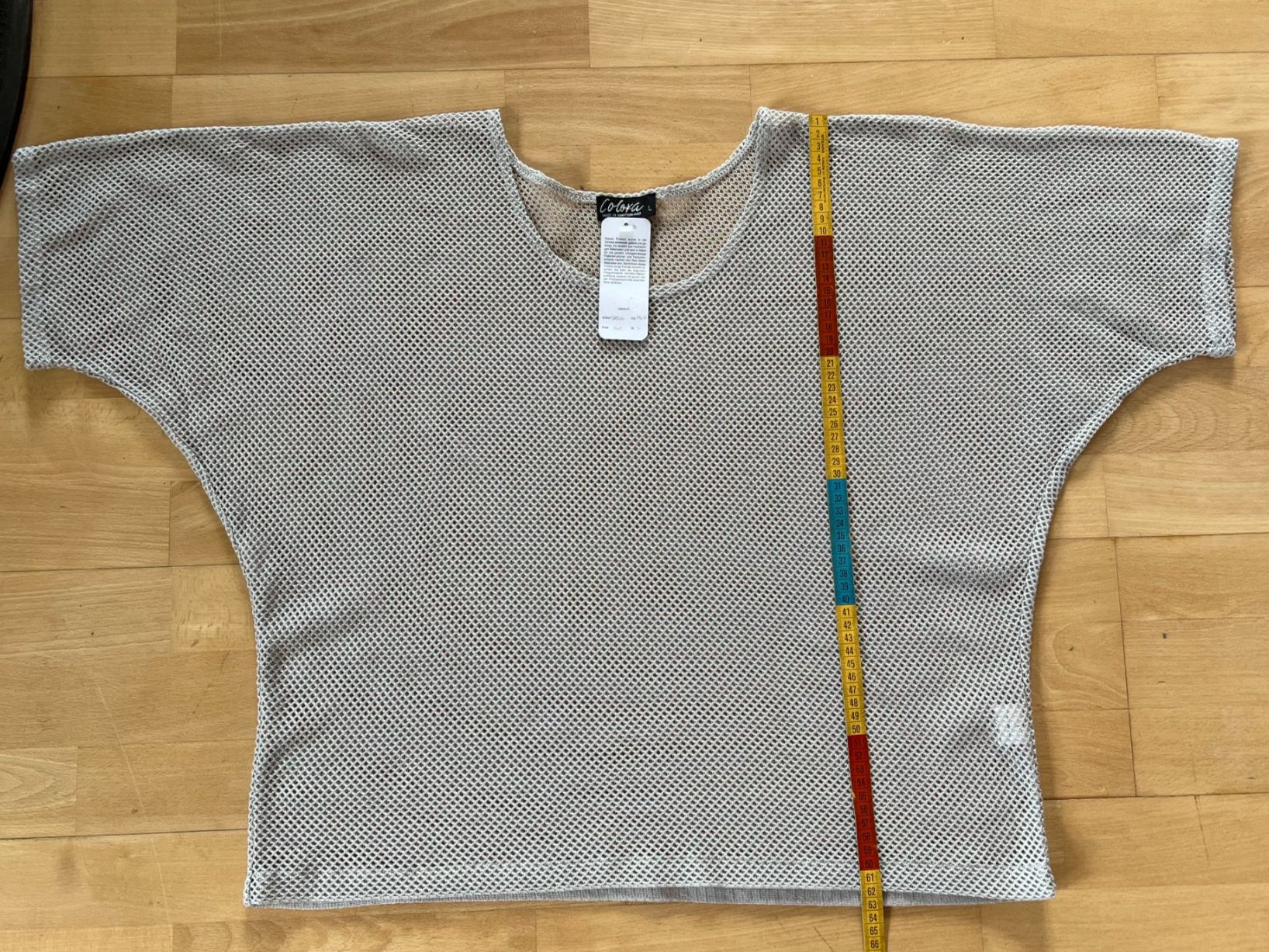 Colora Blusen: transparentes Colora Shirt, Gr. L, Hellgrau, NEU – Neu und originalverpackt aus Worb von farben20zauber 3