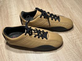 Herren Halbschuhe beige -schwarz von Fratelli Gr. 42