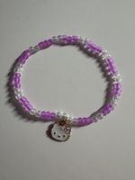 Süsses Hello Kitty Armband, Lila/Weiss, Accessoire