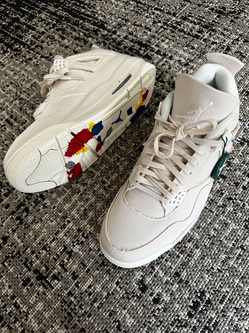 Jordan Scarpe da uomo: Jordan 4 Retro (Black Canvas) – Nuovo e nell'imballaggio originale da Arbon venduto da andizue 1