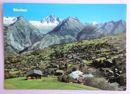 Bürchen 1335 m, Bietschhorn 3934 m
