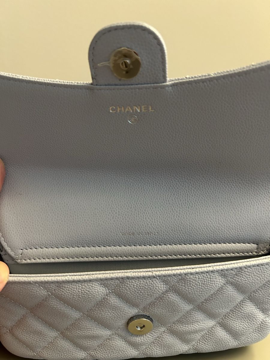 Chanel Borse da donna: Chanel O-Porte Tel A Chaine, hellblau – Nuovo e nell'imballaggio originale da Zürich venduto da tina_lea 7