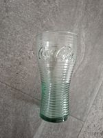 Coca-Cola Glas transparent geriffelt 15cm guter Zustand
