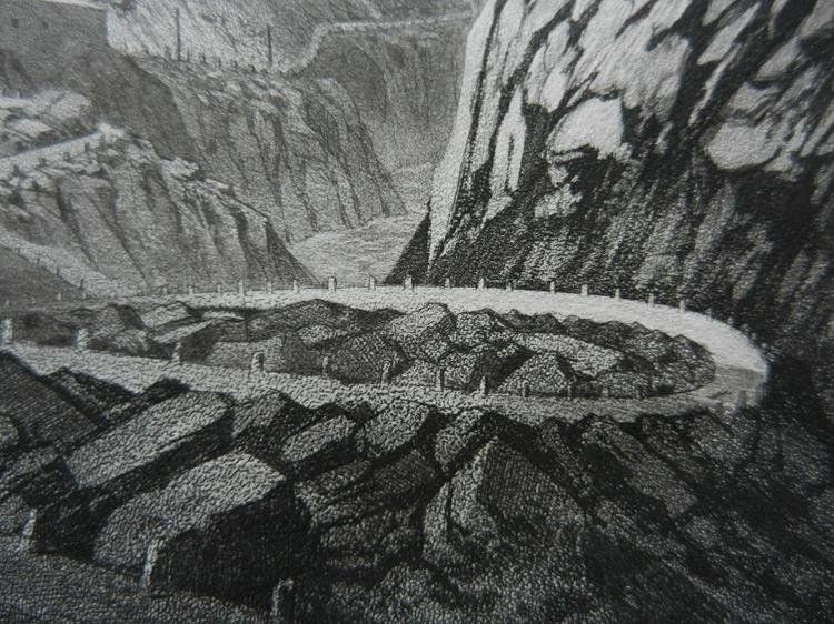 Gravures: Die Gotthard Strasse Schöllenen – D'occasion à Risch par Rischli15 8