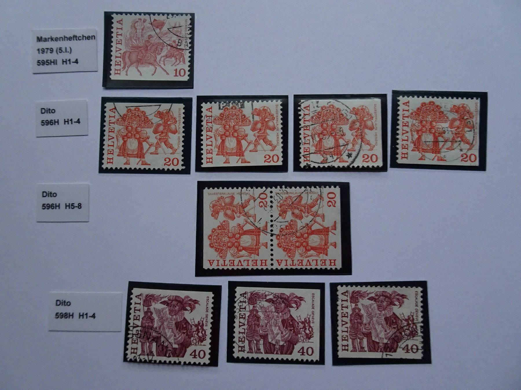 Tous les timbres: 1979 Aus Markenheft – D'occasion à Aadorf par Chnorli-Furz