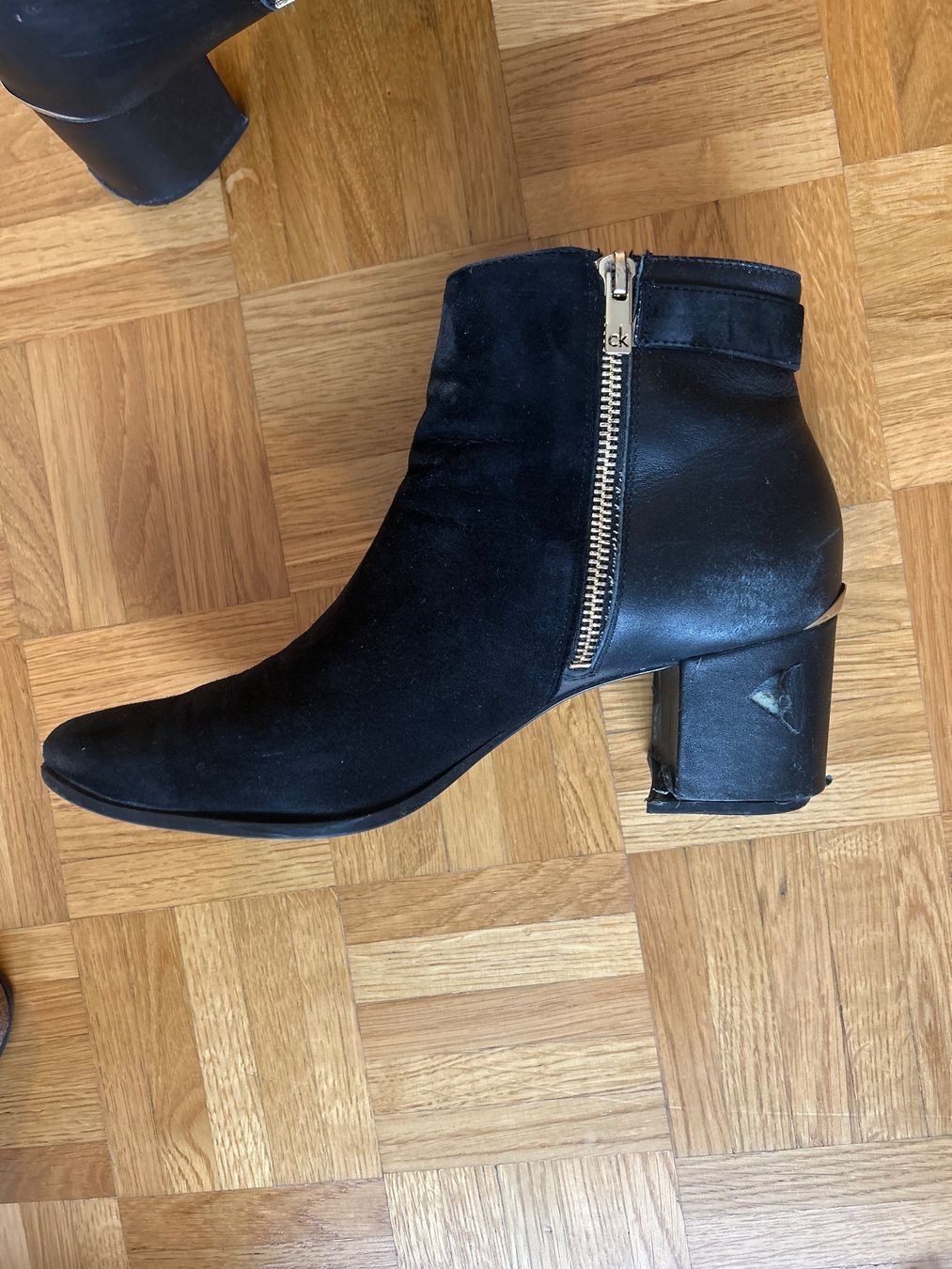 Scarpe da donna: Schwarze Wildleder/Leder Stiefeletten, Grösse 41 – Usato da Zürich venduto da 11Orchidee30 5