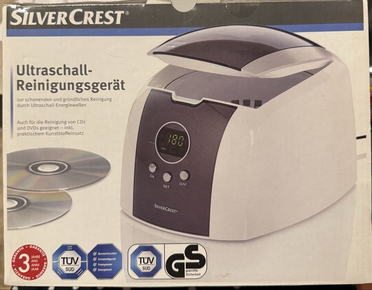 Toutes les machines: Silvercrest Ultraschall-Reinigungsgerät – Neuf avec emballage d'origine à Basel par maulwurf012