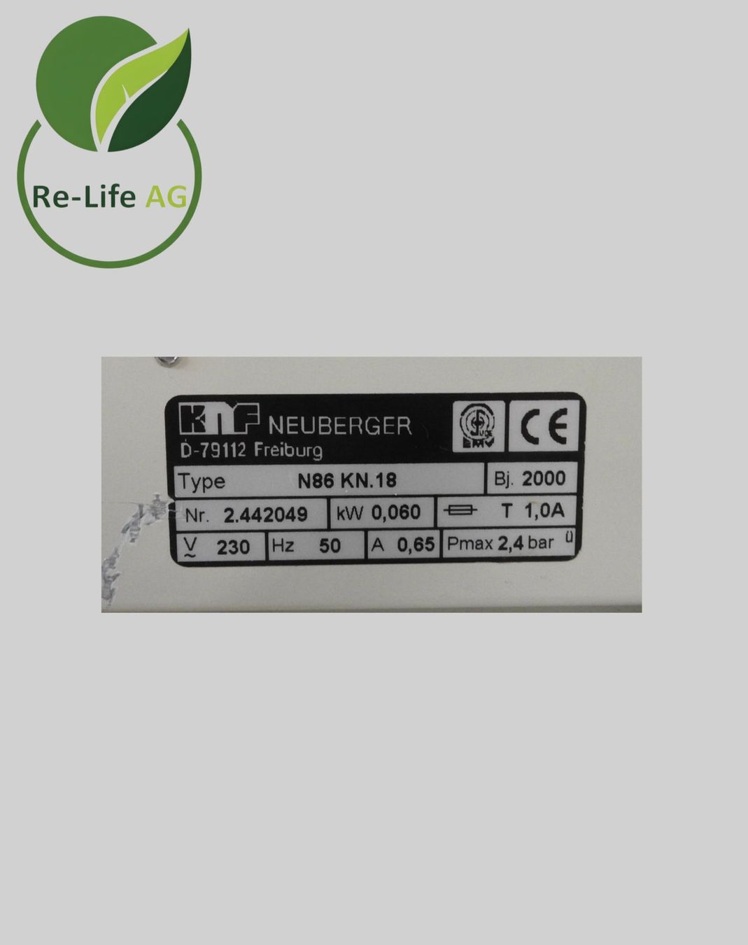 Alle Maschinen: KNF Neuberger | Laboport N86 KN.18 | Vacuum Pump/Compressor – Gebraucht aus Reinach BL von Re-LifeAG_Labor 7