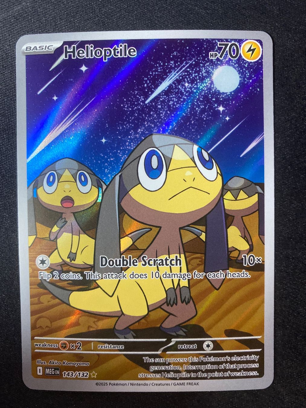 Pokémon Carte collezionabili: Helioptile 143 - Eguana - Illust. Rare - Mega Evolution - EN – Nuovo (secondo la descrizione) da Hausen AG venduto da Shrade