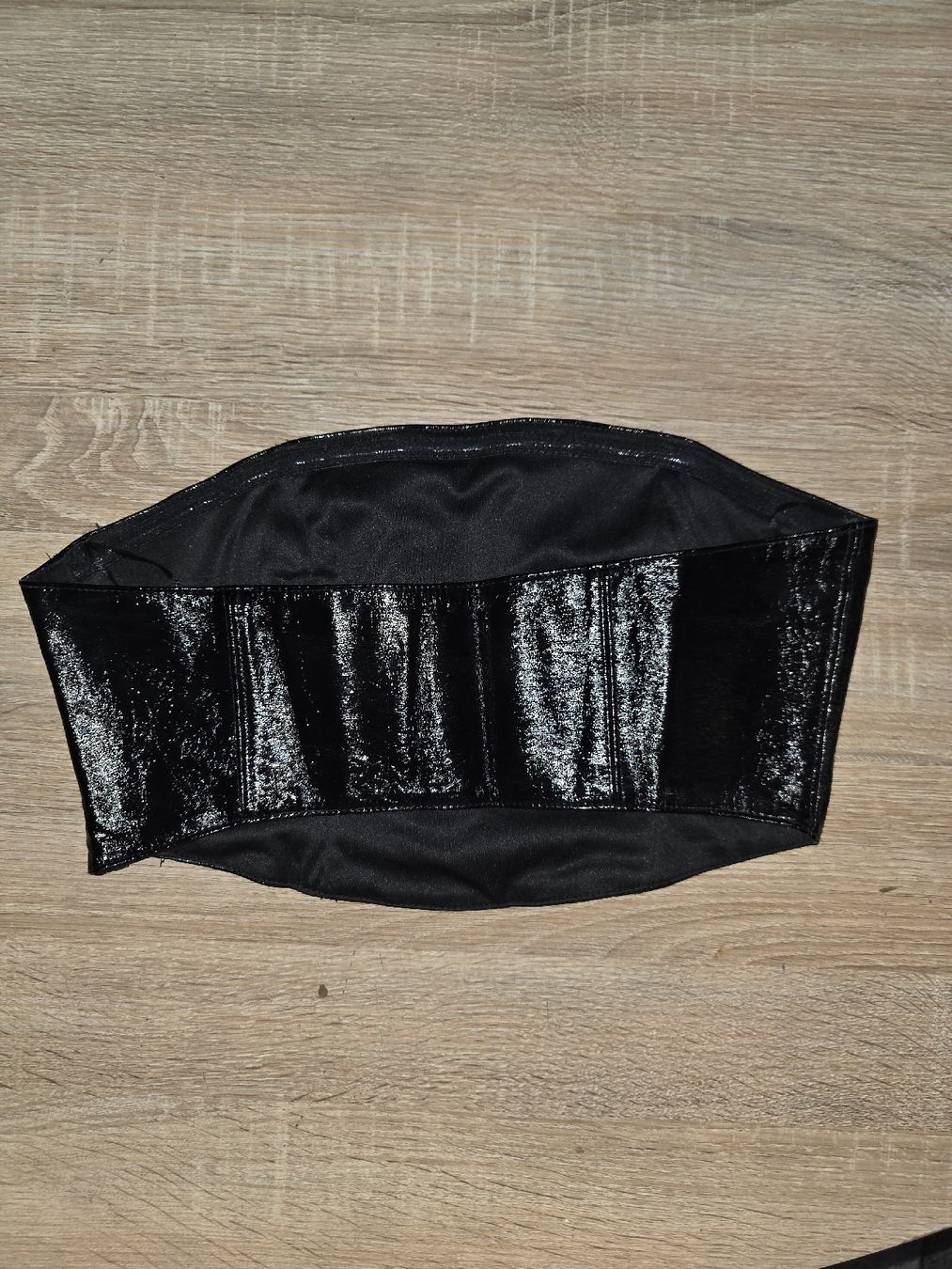 Tally Weijl Top: TOP TALLY WEIJL Effet Vinyle Noir – Nuovo (secondo la descrizione) da Travers venduto da adr_qyj5 1