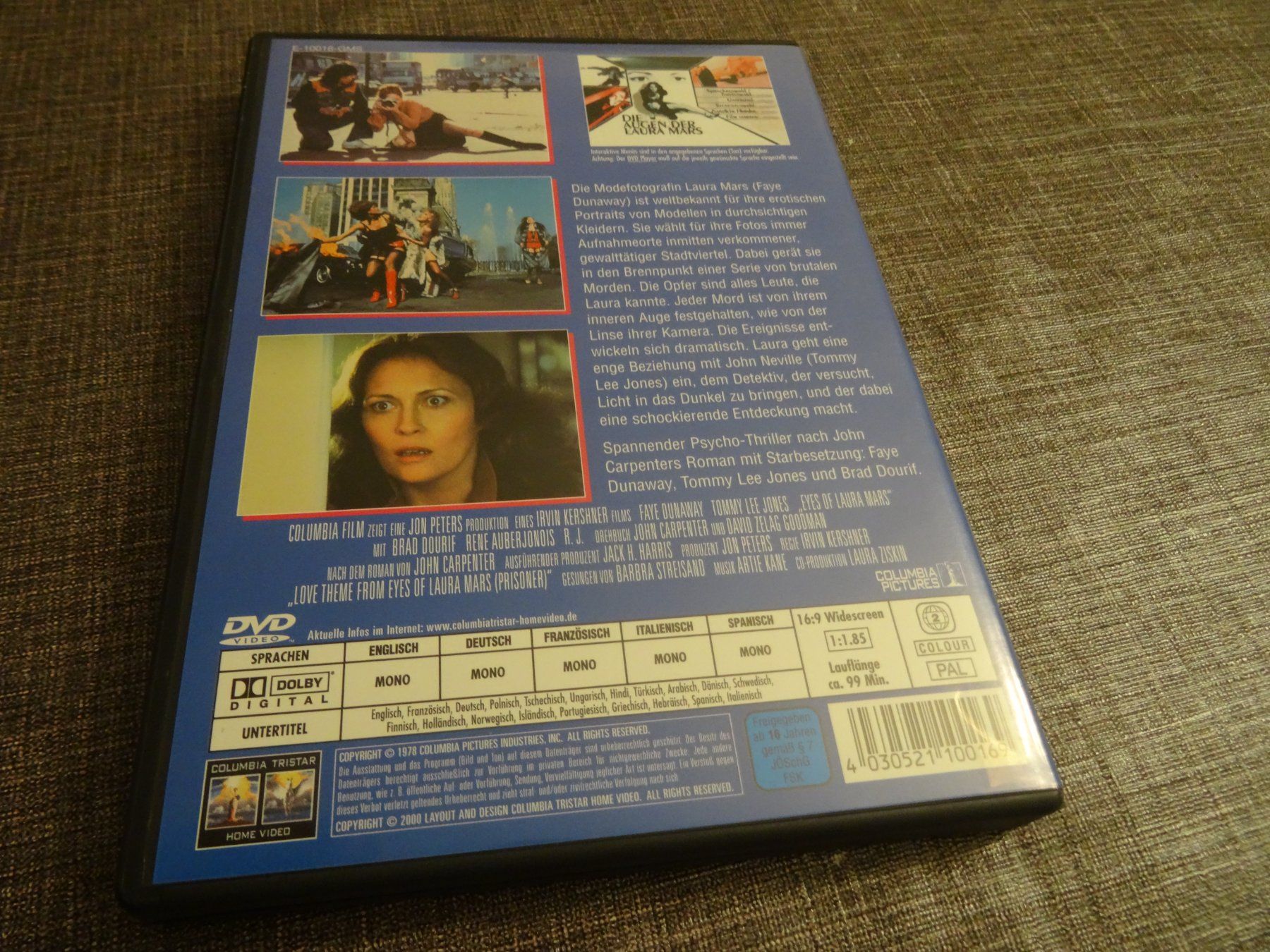 Tutti i DVDs: DVD Die Augen der Laura Mars – Usato da Olten venduto da Disc-Verkauf 2