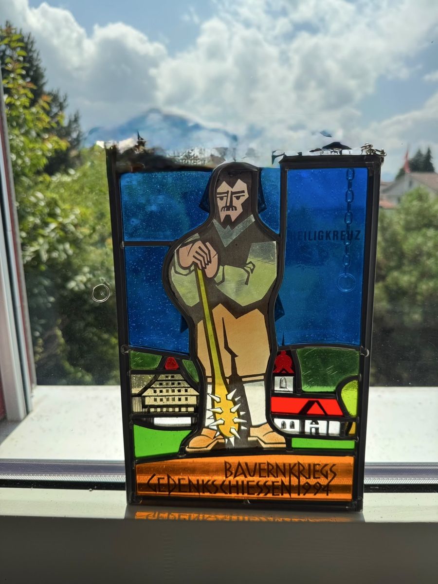 Sonstige Antiquitäten & Kunst: Wappenschebeb aus Glas – Gebraucht aus Wiggen von cha_p9np 2