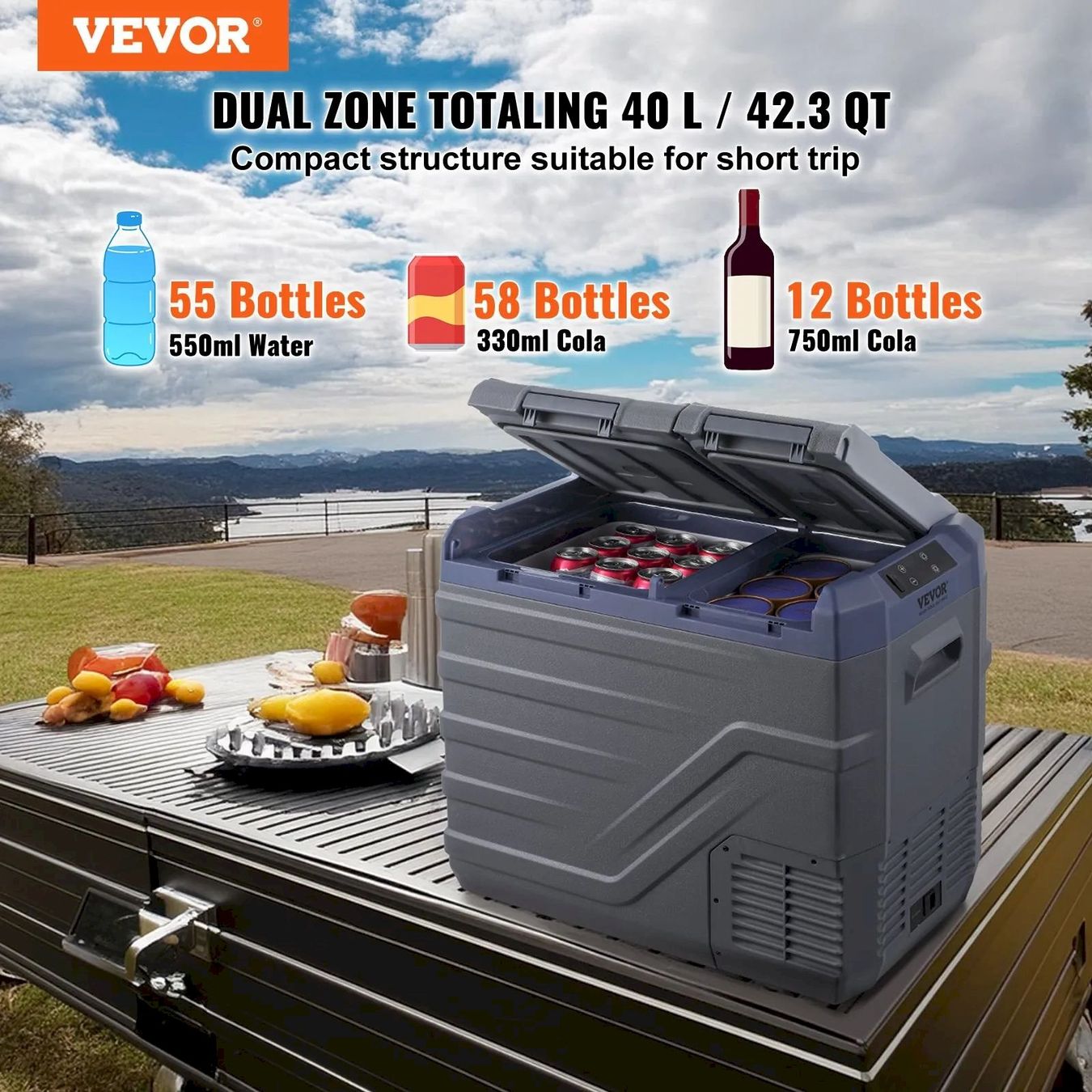 Cucinare, Mangiare & Bere: VEVOR zwei Zonen Gefrierschrank 40L – Nuovo e nell'imballaggio originale da Bottighofen venduto da zaap 3