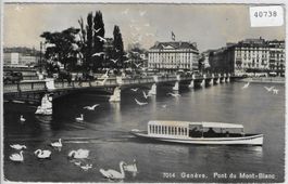 Geneve - Pont du Mont Blanc - Motorboot