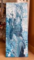 Abstraktes Acrylgemälde "Eisscholle" 20x50cm Original