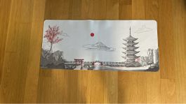 Tischmatte mit Japan-Motiv guter Zustand