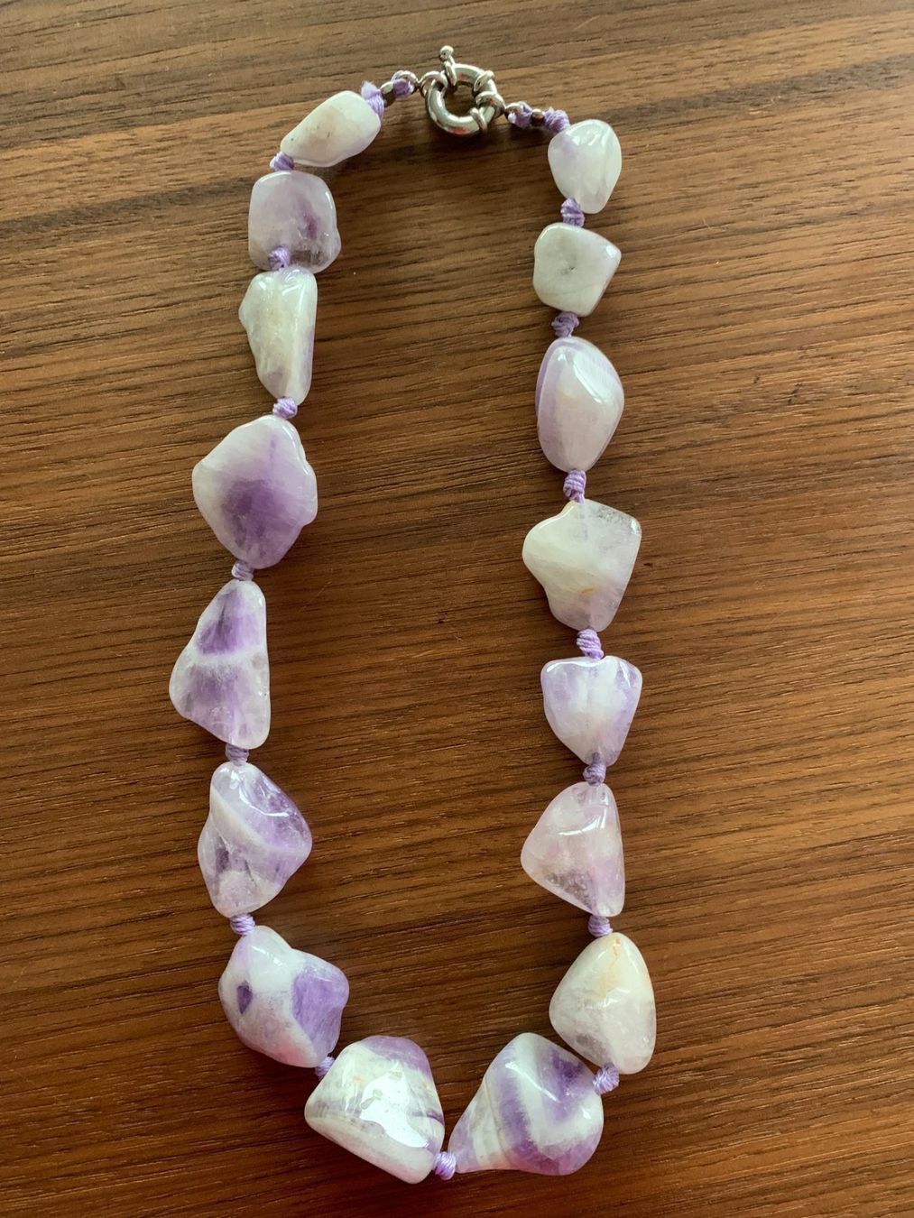 Catenine: Halskette  Amethyst, geknüpft – Usato da schmerikon venduto da nicole091 4
