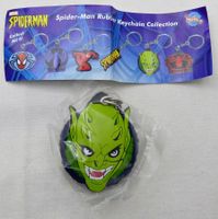 RARE SPIDER-MAN GREEN GOBLIN RUBBER KEYCHAIN GACHA 2004