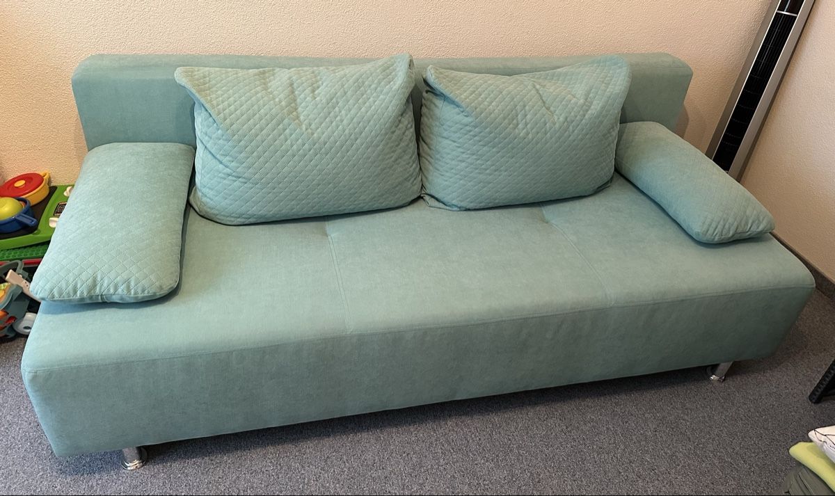 Sofas: Bettsofa in Türkis – Gebraucht aus Rüschlikon von Master777